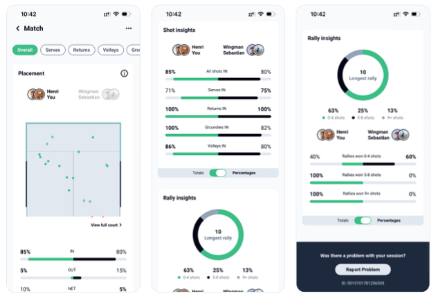 Wingfield App Session overview